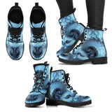 Fractal Blue Boots