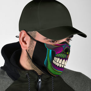 Neon Skull Face Mask
