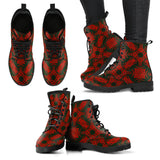 Red Leafy Boots