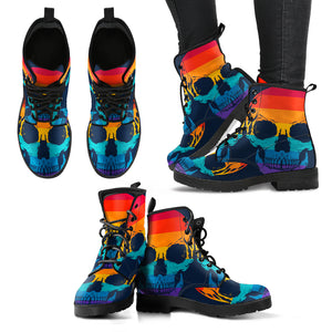 Rainbow Skull Boots
