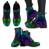 Rainbow Mandala Leather Boots