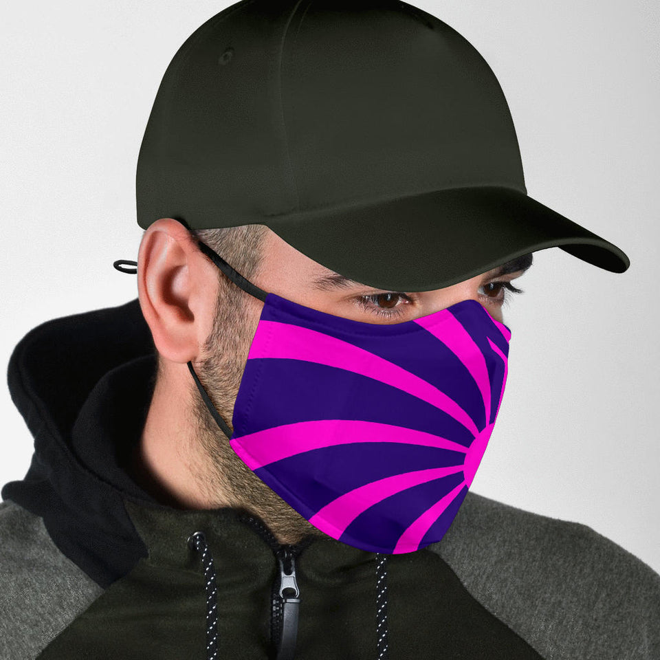 Pink Purple Swirl Face Mask