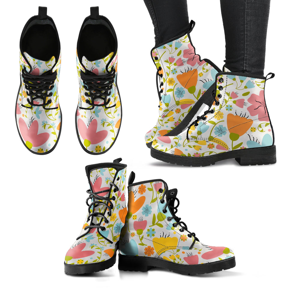 Vintage Floral Seamless Boots