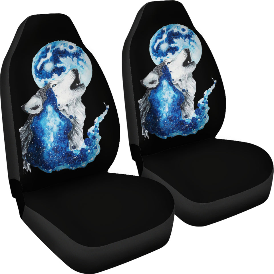 Wolf Full Moon Car Seat Covers
