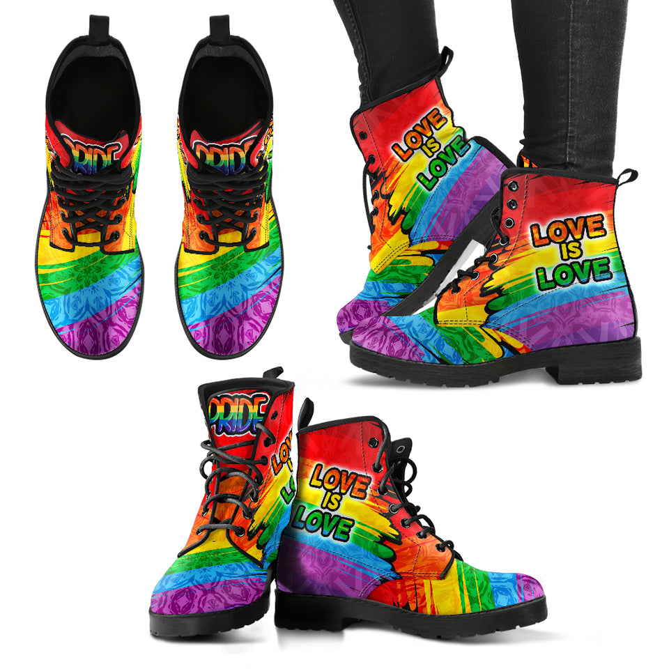 Rainbow Gay Pride Boots