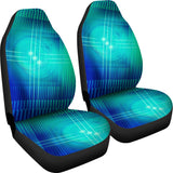Blue Matrix Car Seat Covers