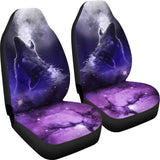 Purple Wolf Car Seat Covers