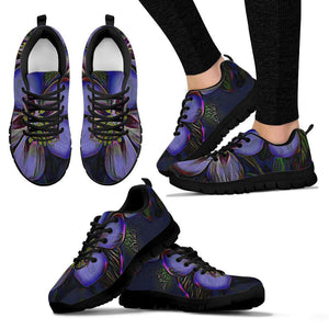 Purple Floral Sneakers
