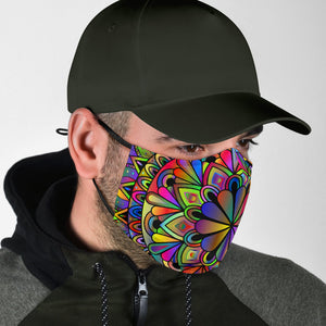 Rainbow Mandala Face Mask