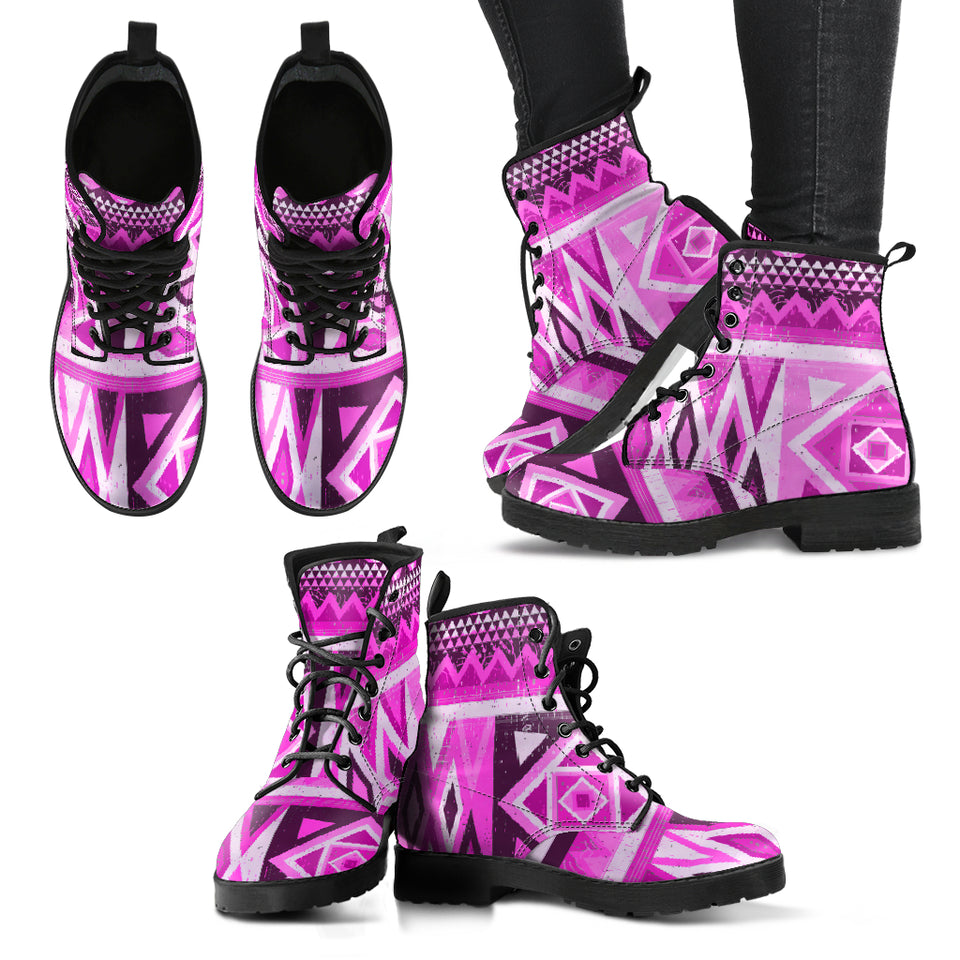 Pink Ethnic African Boots