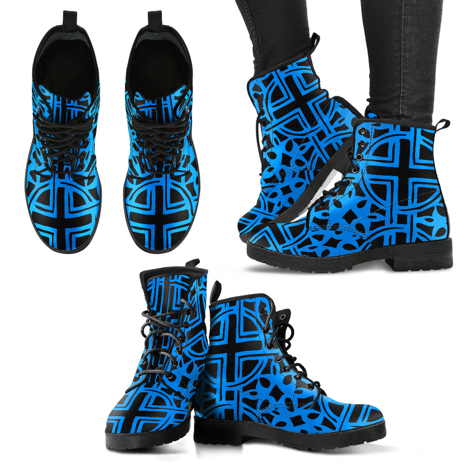 Blue Celtic Boots