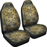 Gold Mandala Car Seat Covers