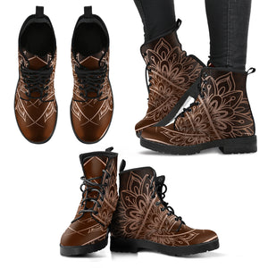 Brown Mandala Luxury Boots