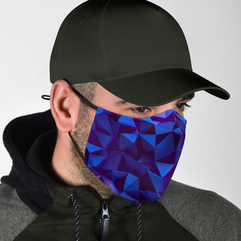 Purple Geometry Face Mask