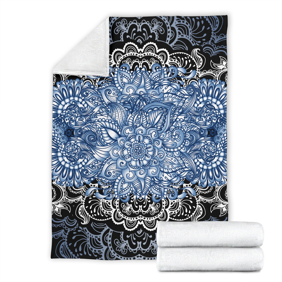 Blue Lotus Fractal Blanket