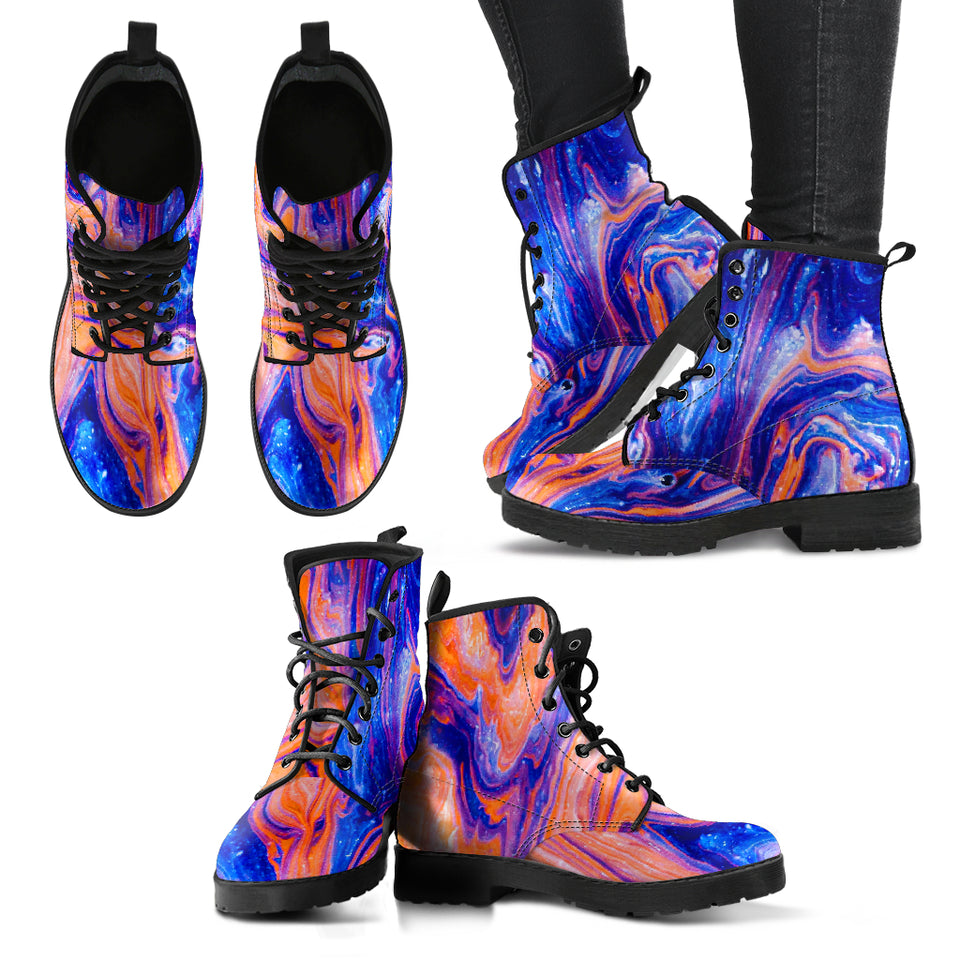 Psychedelic Marble Boots