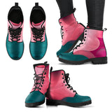 Blue Pink Boots