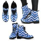 Blue Wavy Boots