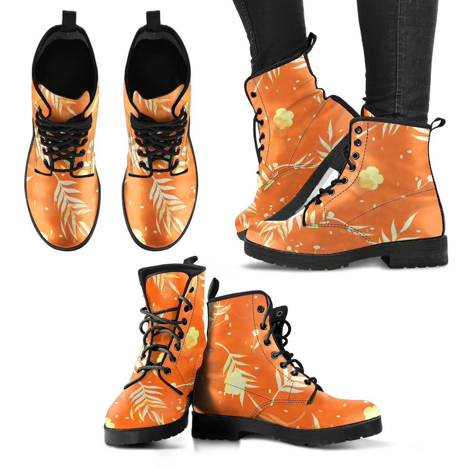 Orange Floral V3 Boots