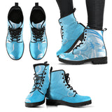 Blue Spring Floral Boots