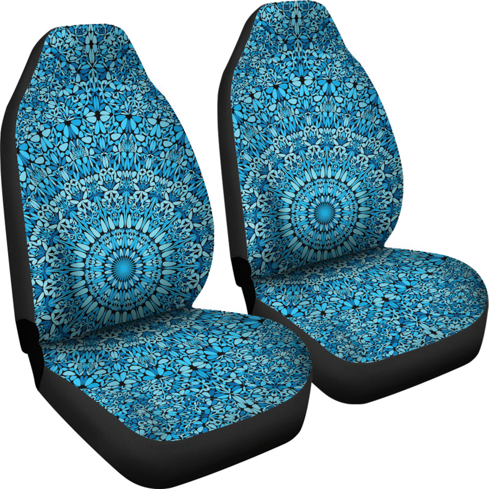 Sky Blue Mandala Car Seat Covers