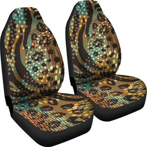 Abstract Leopard Car Seat Covers