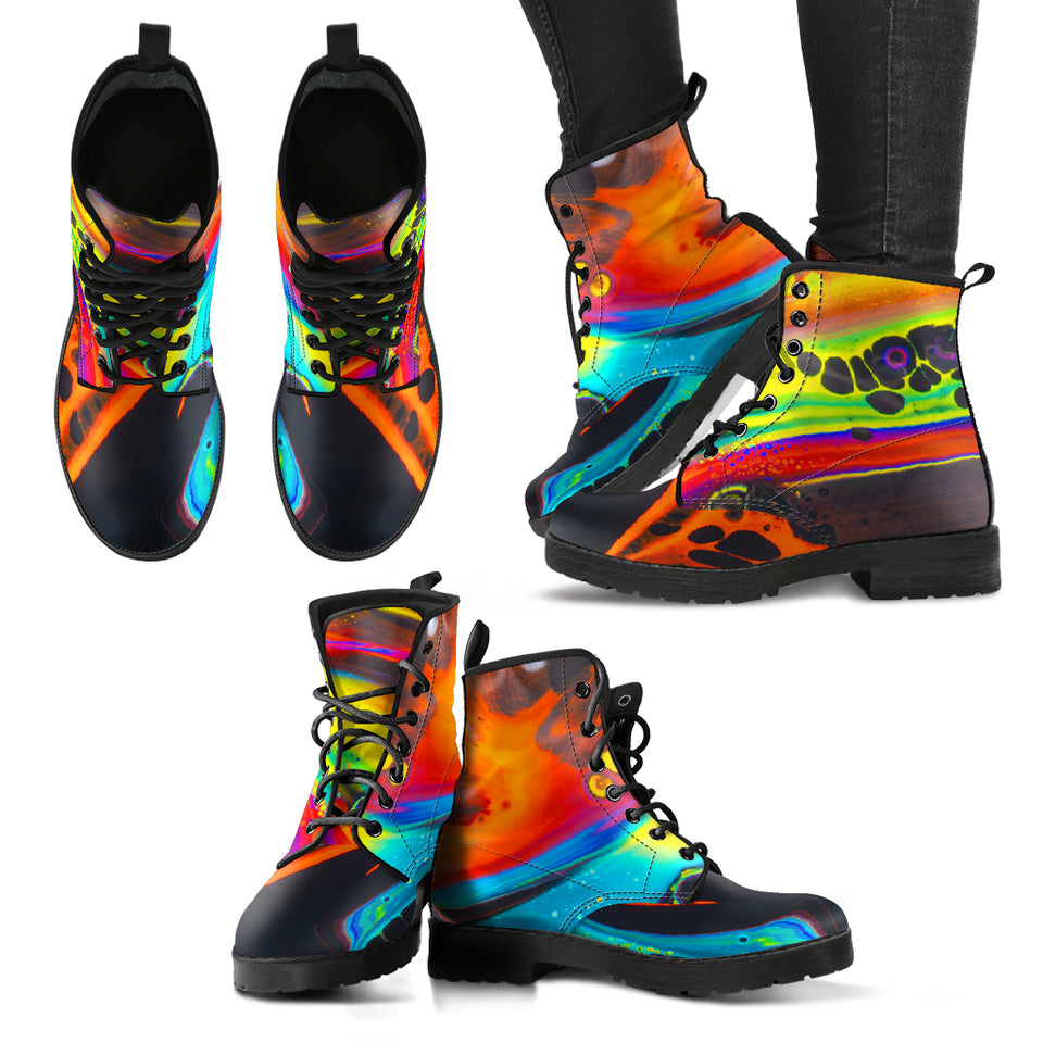 Neon Abstract Boots