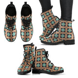 Plaid Pattern Boots
