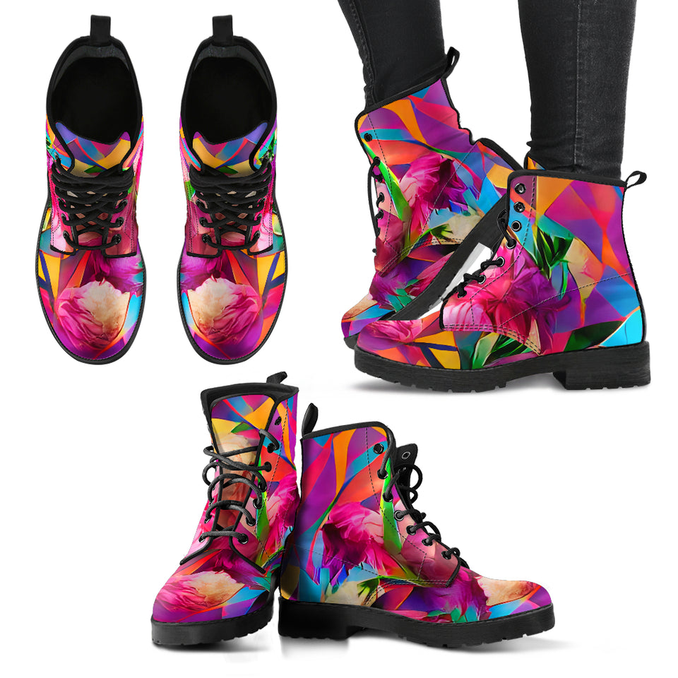 Psychedelic Peonies Boots