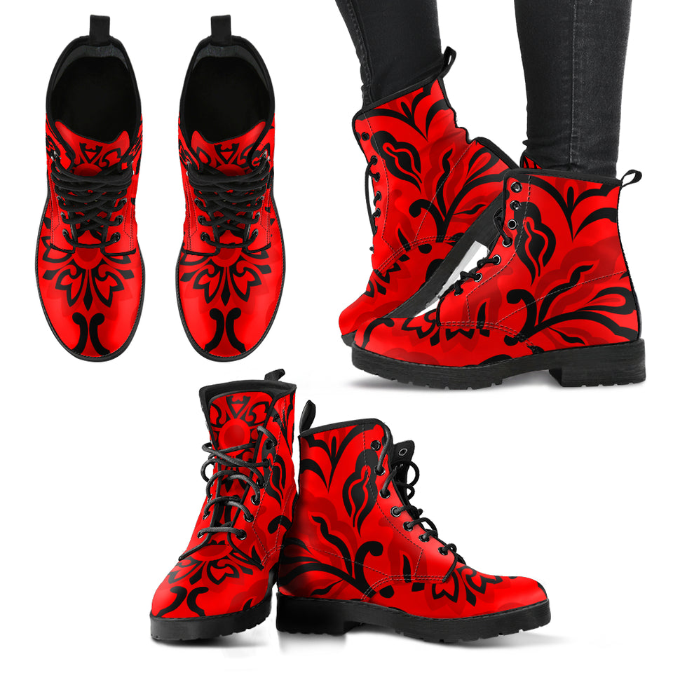 Red Floral Mystery Boots