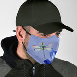 Purple Dragonfly Face Mask