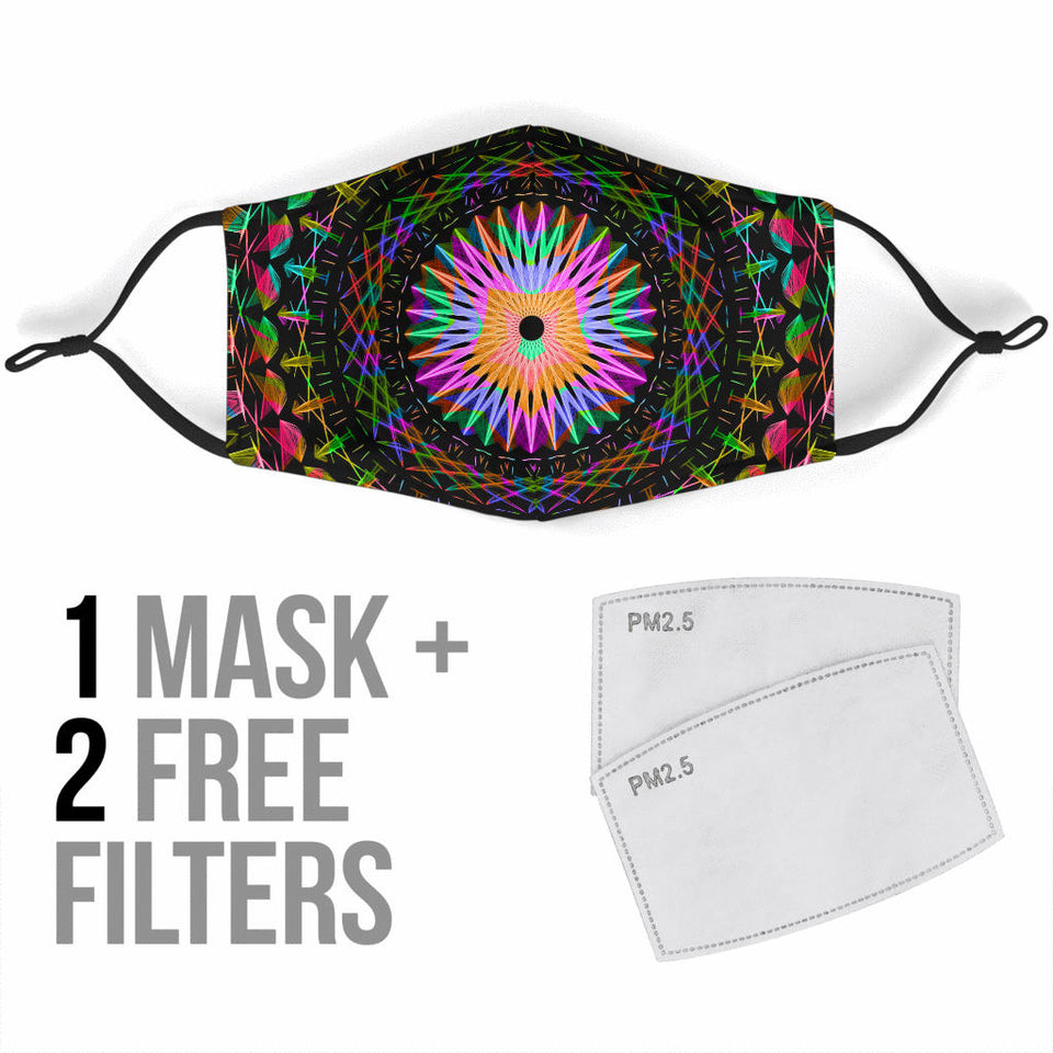 UV Mandala Face Mask