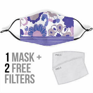 Perfectly Purple Floral Face Mask