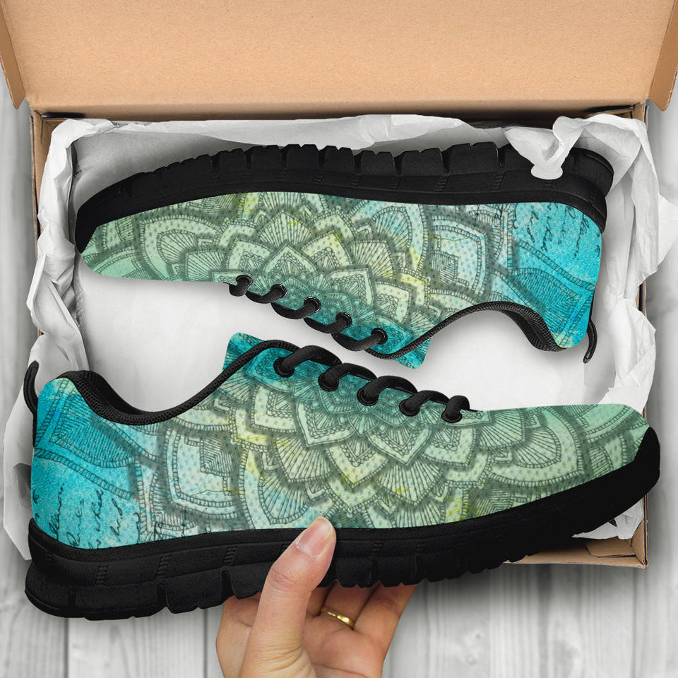 Aqua Mandala Sneakers