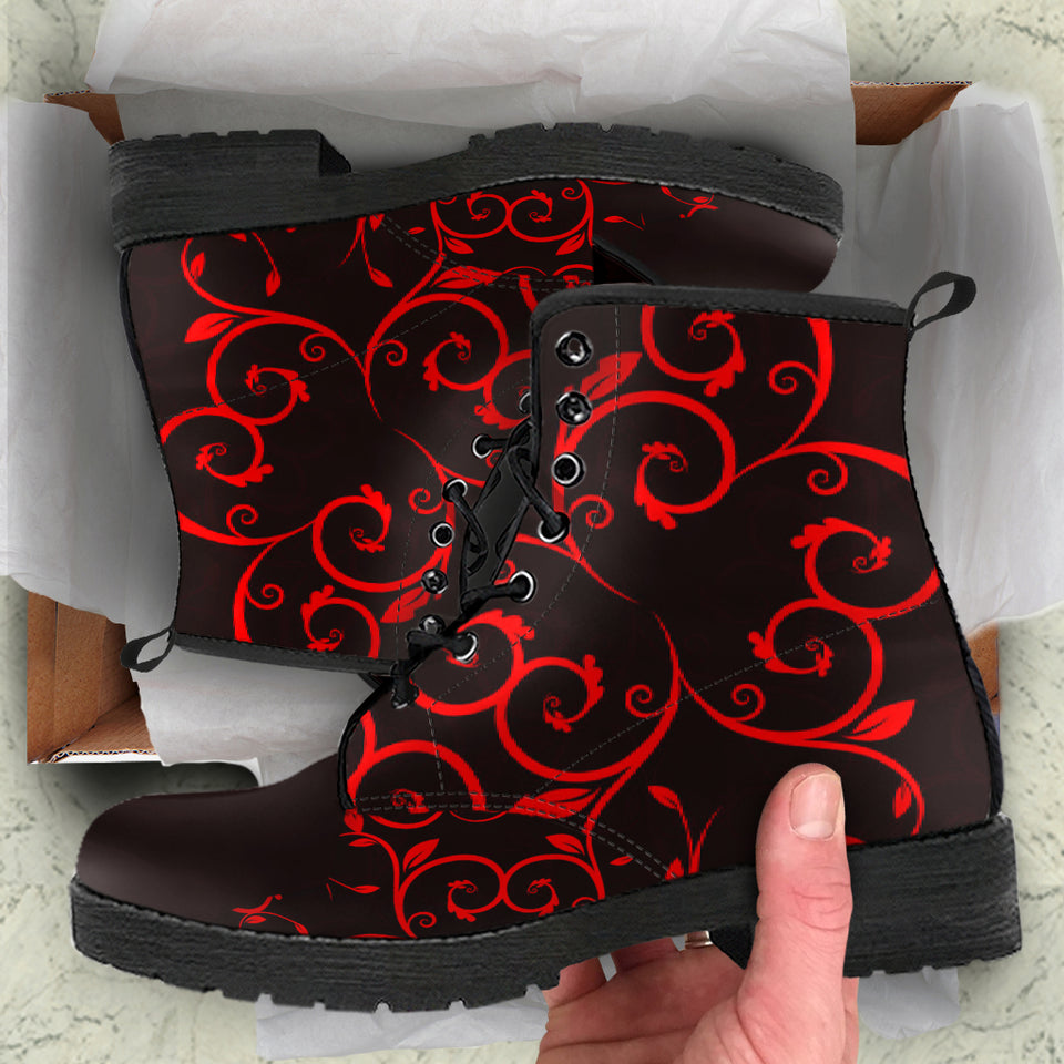Red Love Seamless Boots