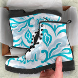 Blue Mystery Floral Boots
