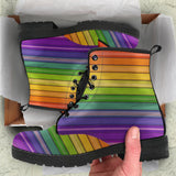 Rainbow Wall Leather Boots
