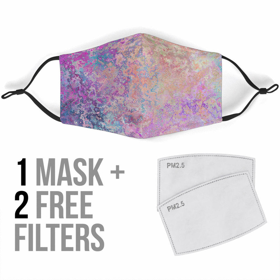 Seamless Waves Face Mask