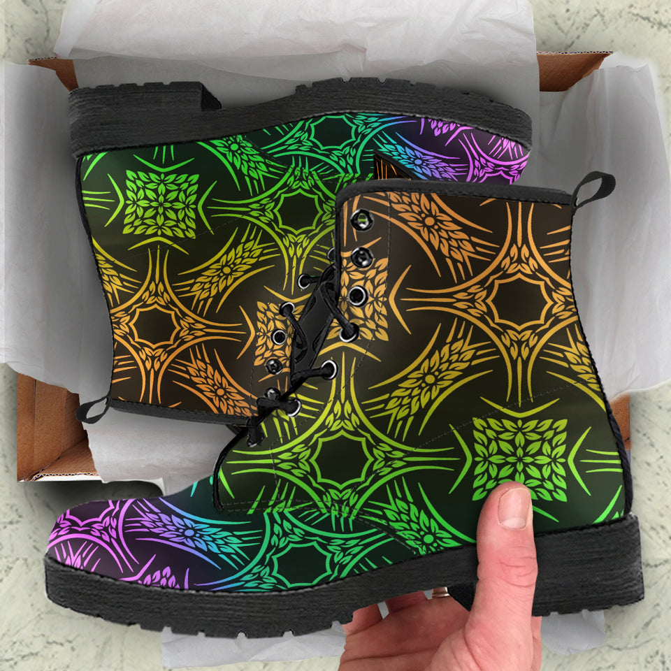 Leafy Colorful Boots