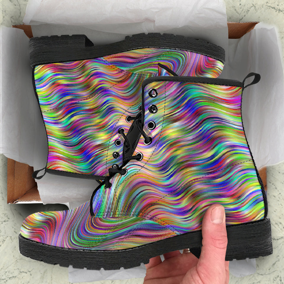 Colorful Wavy Boots