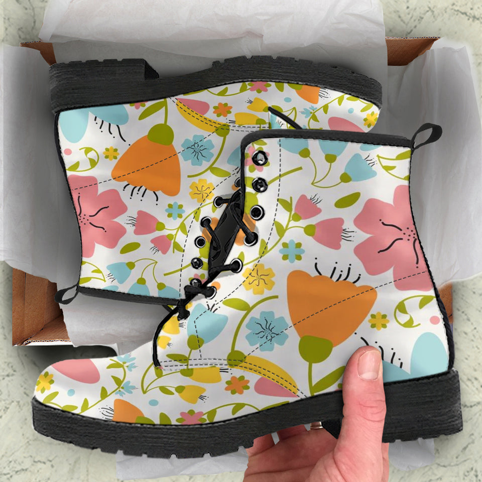 Vintage Floral Seamless Boots
