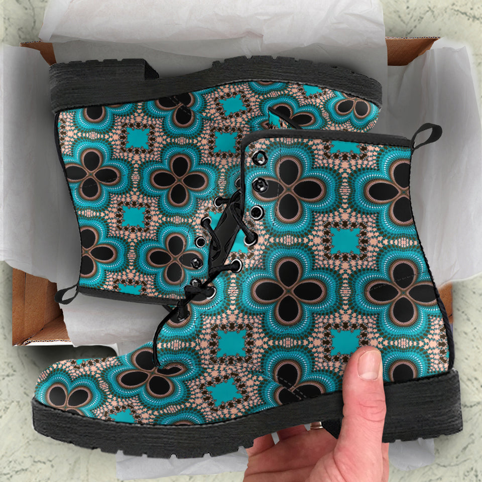 Kaleidoscopic Pattern Boots
