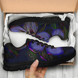 Purple Floral Sneakers