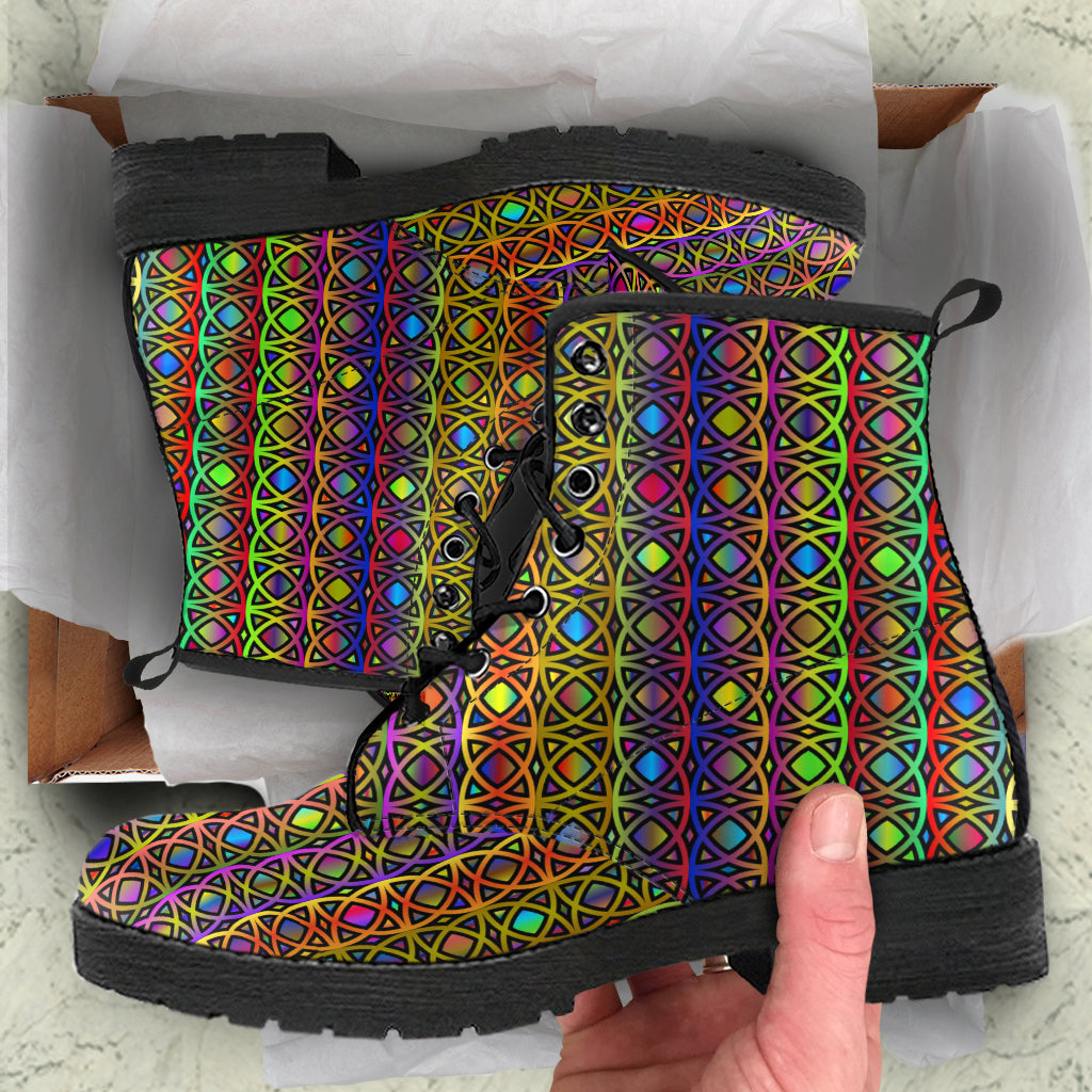Abstract Pattern Boots
