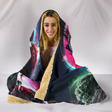 Buddha Pop Art Hooded Blanket
