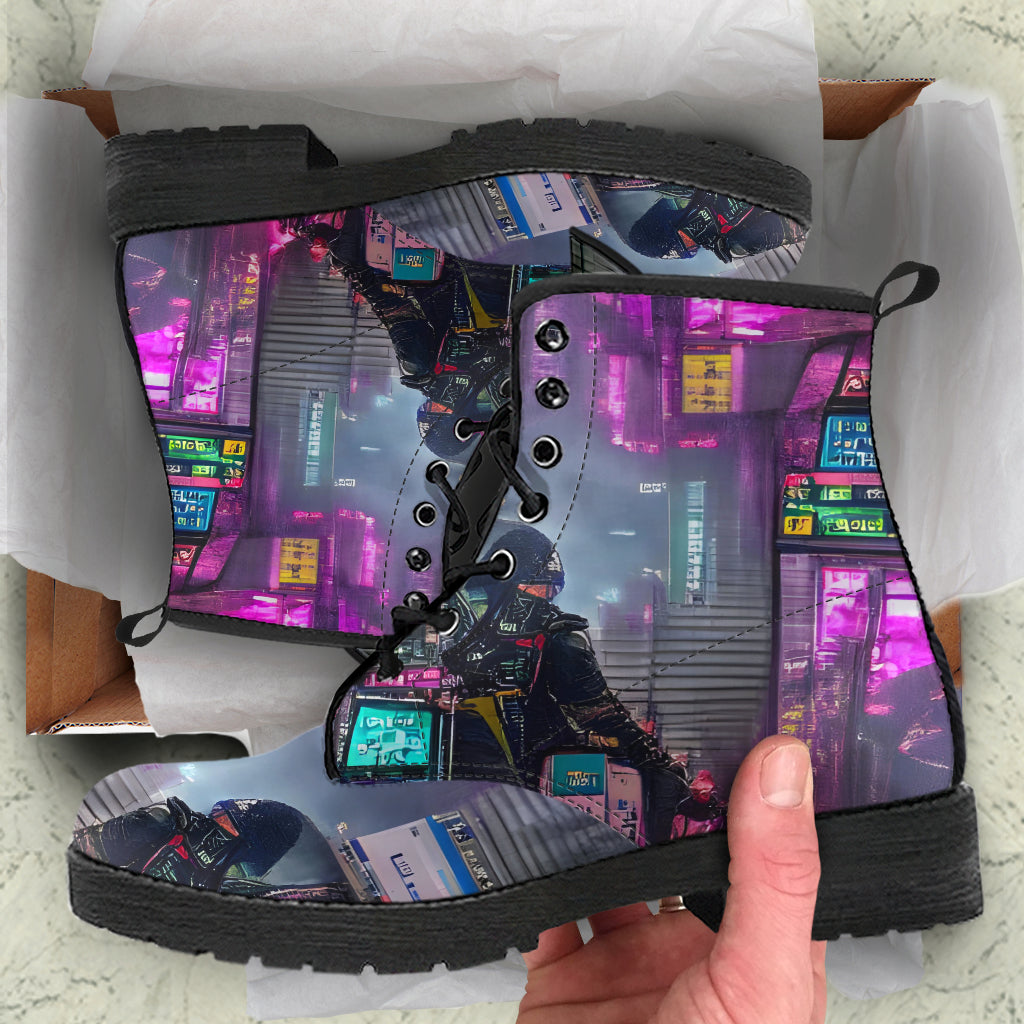 Futuristic Cyberpunk Boots