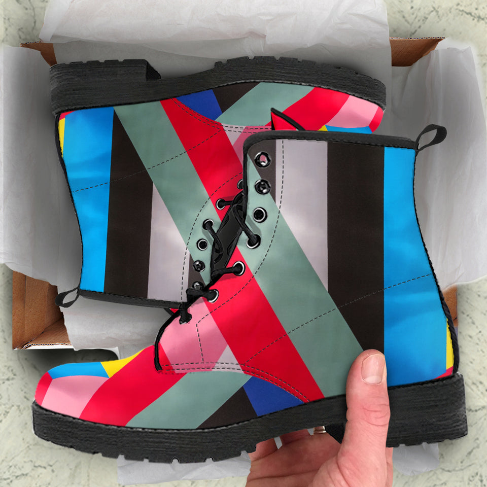 Colorful Cubism Boots
