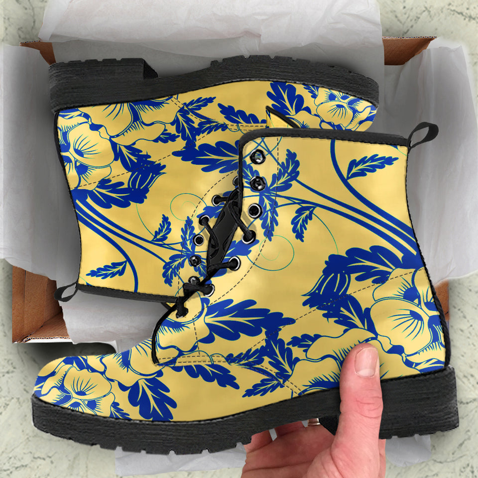 Retro Floral Boots
