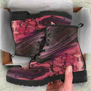Pink Marble Boots
