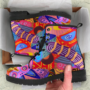 Ethnic Abstract Art Boots